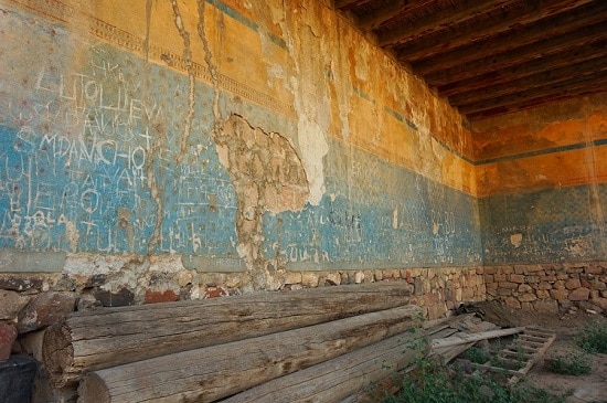 Touristic graffiti serves as a reminder of the fragility of modern tourism. Erebuni Fortress, Armenia